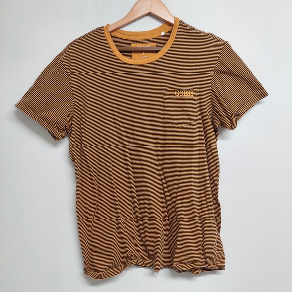 Guess Brown Relaxed Fit Short Sleeve Tee - Picture 1 of 3